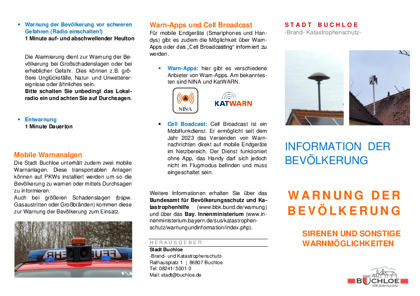 Neue Sirenen im Stadtgebiet in Betrieb